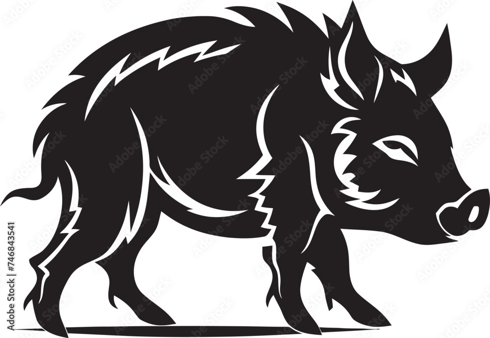 Razorback Reign Iconic Boar Icon Boar Blitz Wild Boar Vector Symbol Razorback Reign Iconic Boar Icon Boar Blitz Wild Boar Vector Symbol