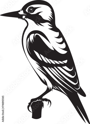 Timber Tap Iconic Logo with Woodpecker Crested Carver Woodpecker Symbolic Graphics