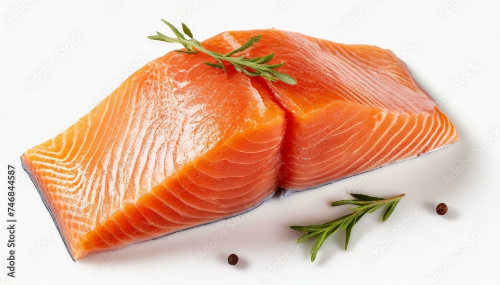 Fresh atlantic salmon fish clipping path white background Fresh atlantic salmon fish clipping path white background