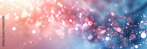 Soft bokeh lights background with warm color palette