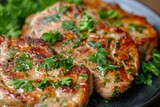Lots of pork with parsley