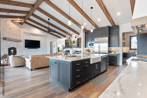 A home kitchen 
