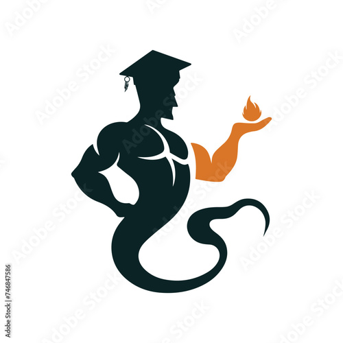 Genie Logo Vector Design Illustration
