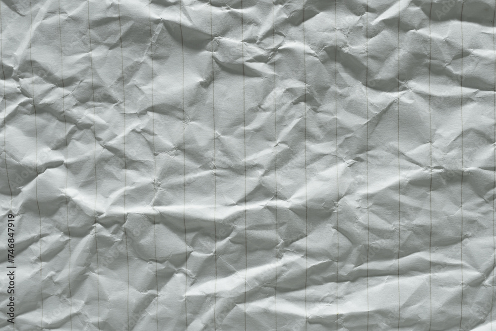 Obraz premium Crumpled White Paper Full Texture