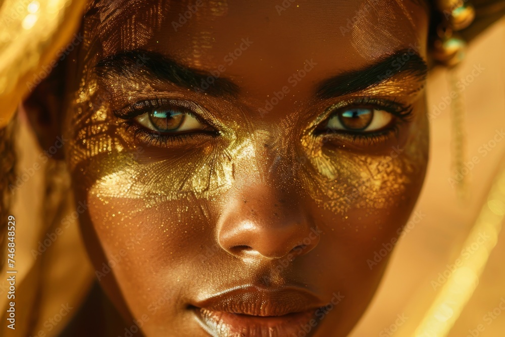 Nubian beauty with minimal makeup