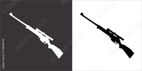 Illustration vector graphics of gun icon