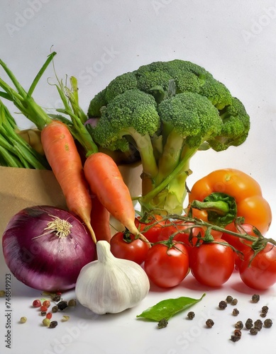 Bodegon verduras frescas