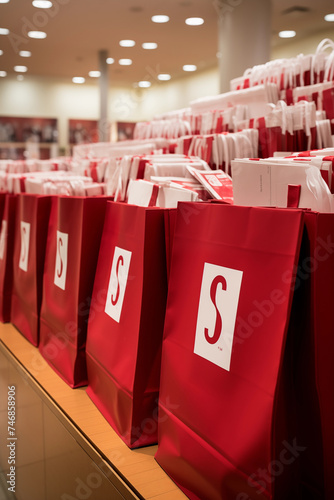 Quality, Convenience and Branding: A Display of JC Penney's Versatile Shopping Bags photo