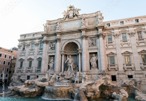 Beautiful “Points of View” of The Trevi Fountain (Fontana di Trevi) in Rome, Lazio Province, Italy.