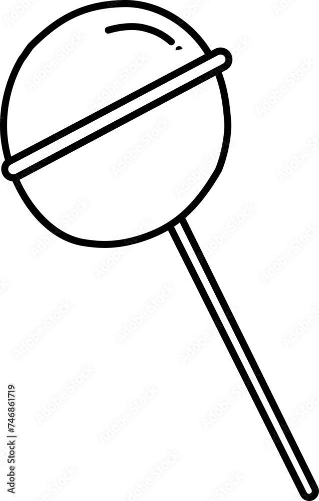 Hand drawn doodle lollipop candy icon Hand drawn doodle lollipop candy icon