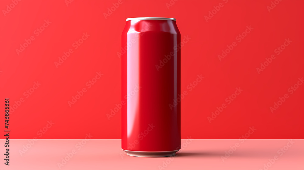 Photography of aluminum can product mockup Photography of aluminum can product mockup