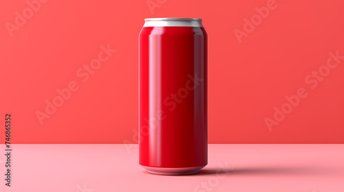 Photography of aluminum can product mockup