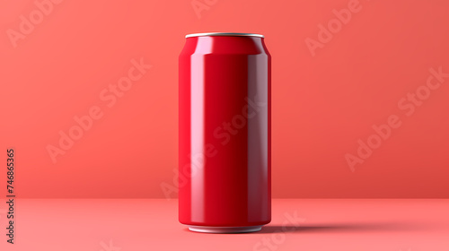 Photography of aluminum can product mockup