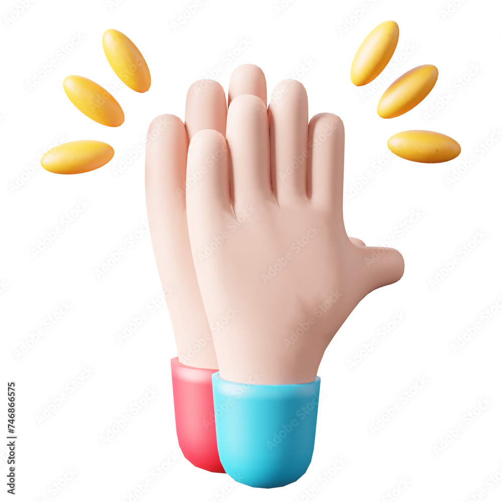 Obraz premium 3D Icon Hi 5 Illustration
