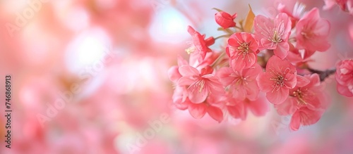 Blooming Cherry Blossoms: A Delicate Wallpaper Collection for Serene Designs © TheWaterMeloonProjec