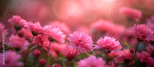 Vibrant Pink Flowers Wallpapers - Natural Beauty and Serenity in Floral Patterns for Background Design