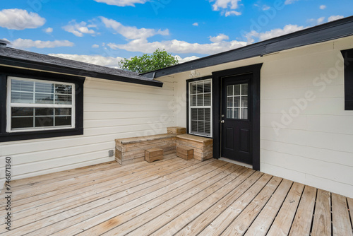 a home patio 