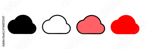 Cloud icon vector illustration. cloud sign and symbol