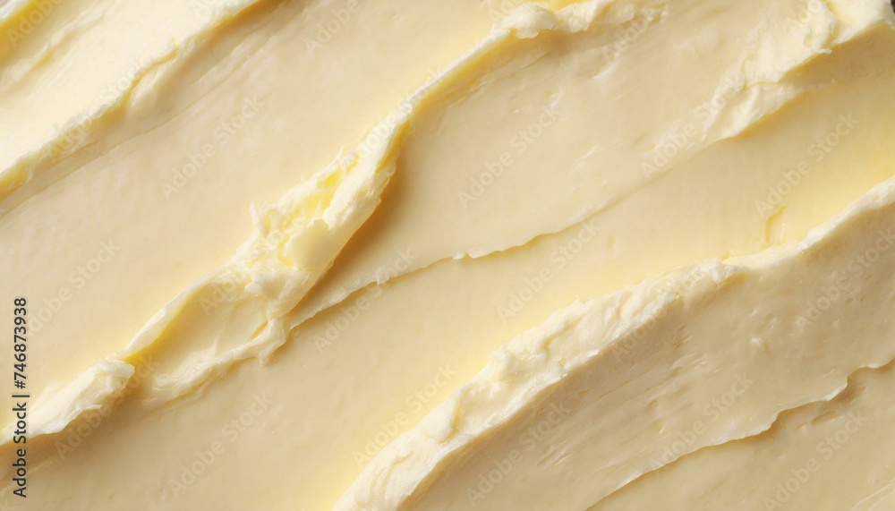 Texture of tasty homemade butter as background, top view. Cream color cosmetic cream texture. Texture of tasty homemade butter as background, top view. Cream color cosmetic cream texture.