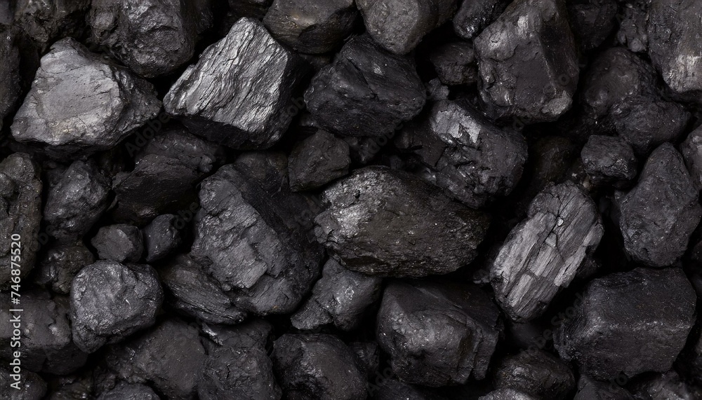 Black coal texture background. close up Black coal texture background. close up