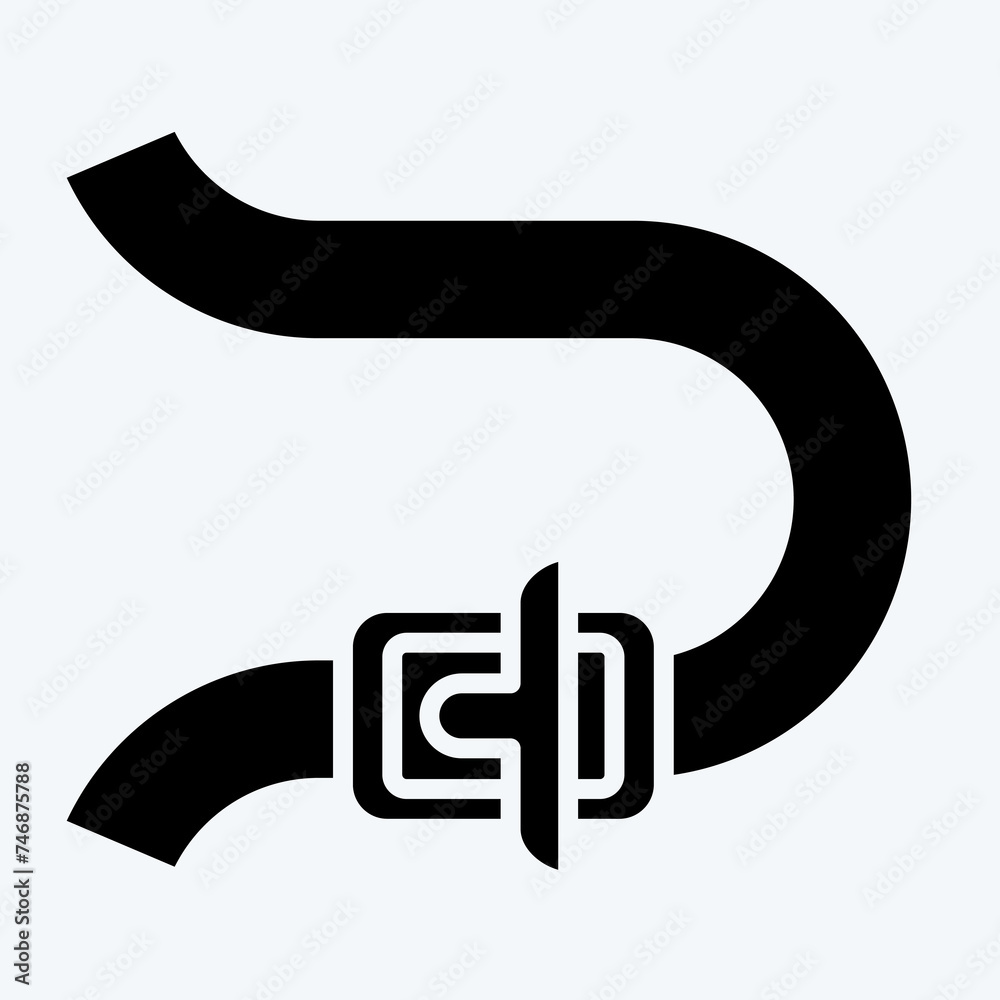 Icon Bend. related to Racing symbol. glyph style. simple design editable. simple illustration Icon Bend. related to Racing symbol. glyph style. simple design editable. simple illustration