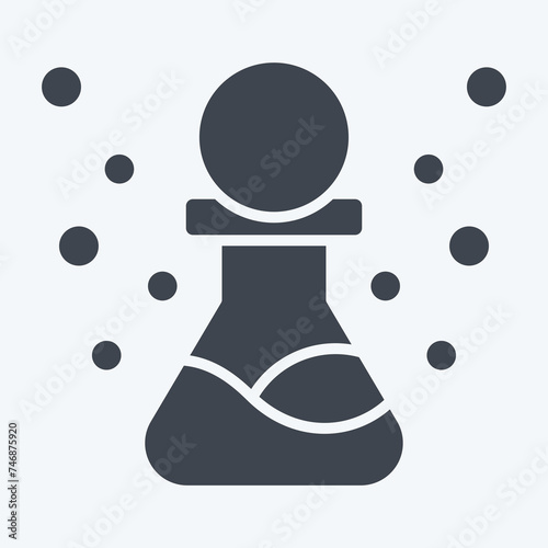 Icon Technetium. related to Nuclear symbol. glyph style. simple design editable. simple illustration