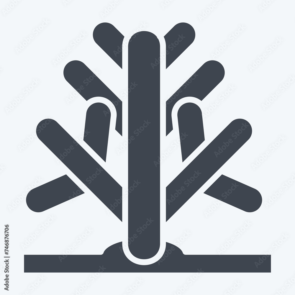 Icon Cactus. related to Saudi Arabia symbol. glyph style. simple design editable. simple illustration Icon Cactus. related to Saudi Arabia symbol. glyph style. simple design editable. simple illustration