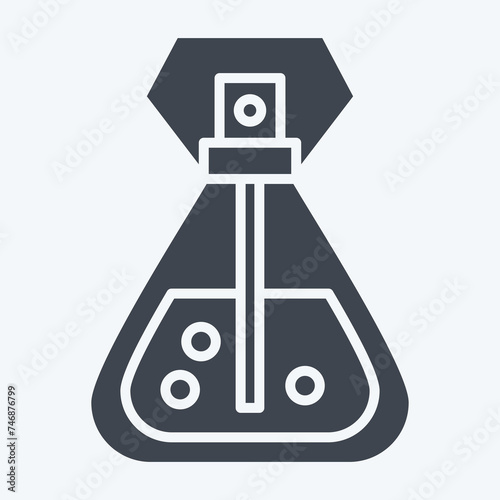 Icon Perfume. related to Saudi Arabia symbol. glyph style. simple design editable. simple illustration