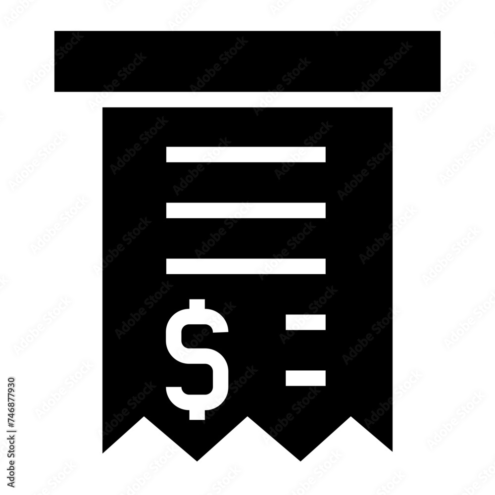 Invoice bill document vector icon Invoice bill document vector icon