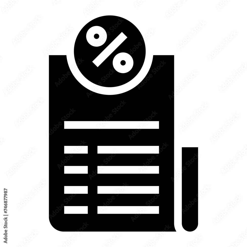 Invoice bill document vector icon Invoice bill document vector icon