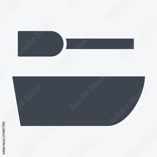Icon Ship. related to Sea symbol. glyph style. simple design editable. simple illustration