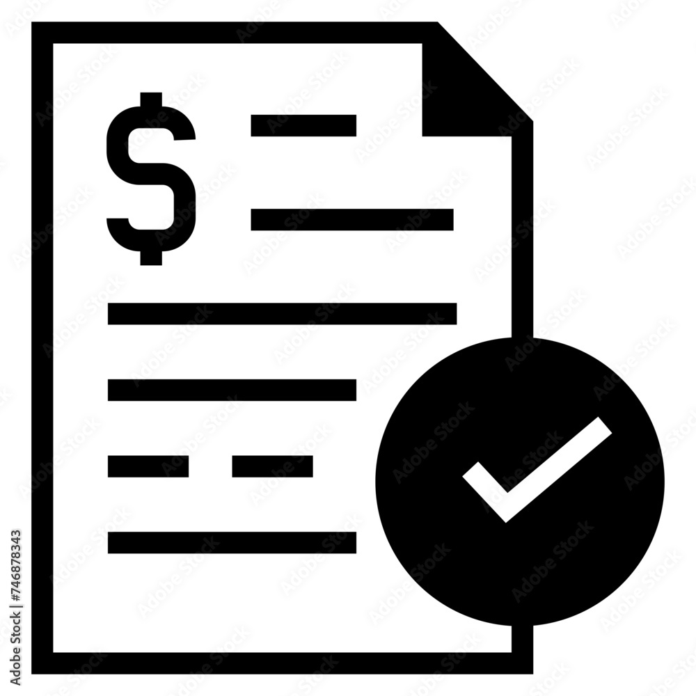 Invoice bill document vector icon Invoice bill document vector icon