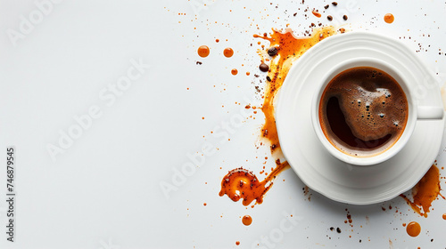 cup of coffee with splash