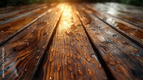 Cover the patio regularly. the oil revives the color of the wood. furniture decorated with brown paint.