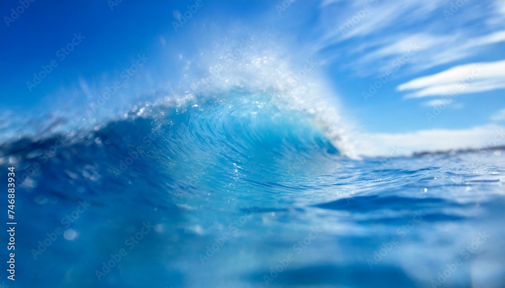Perfect sky and water of ocean. Macroshot Perfect sky and water of ocean. Macroshot