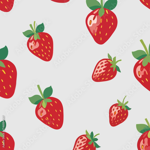strawberry isolated on white background 