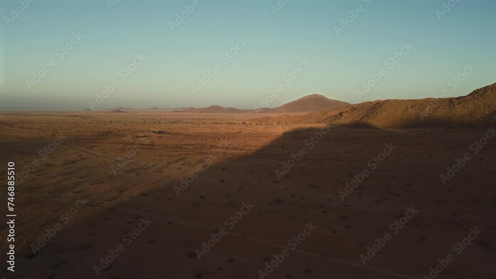 Aerial view of an African wilderness during sunrise. Aerial view of an African wilderness during sunrise.
