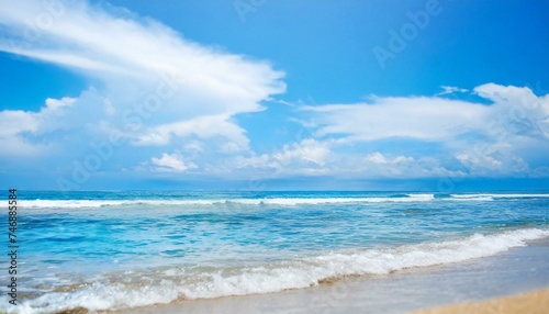 Perfect sky and water of ocean. Travel  holdiay  summer concept. 