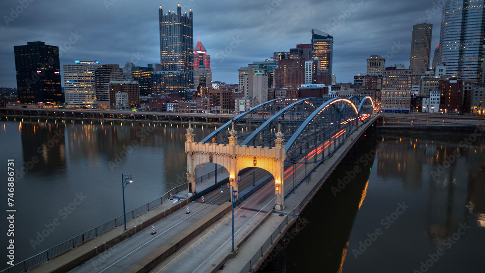 Obraz premium Smithfield Street Bridge over the Monongahela River