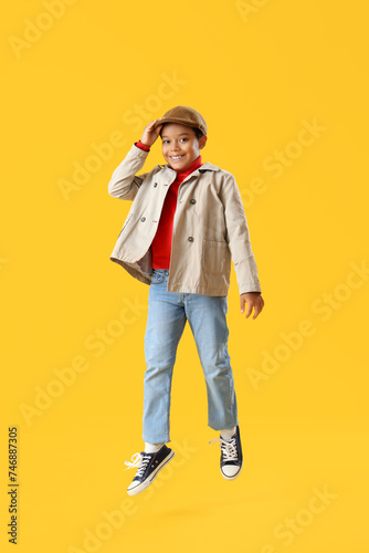 African-American little boy...