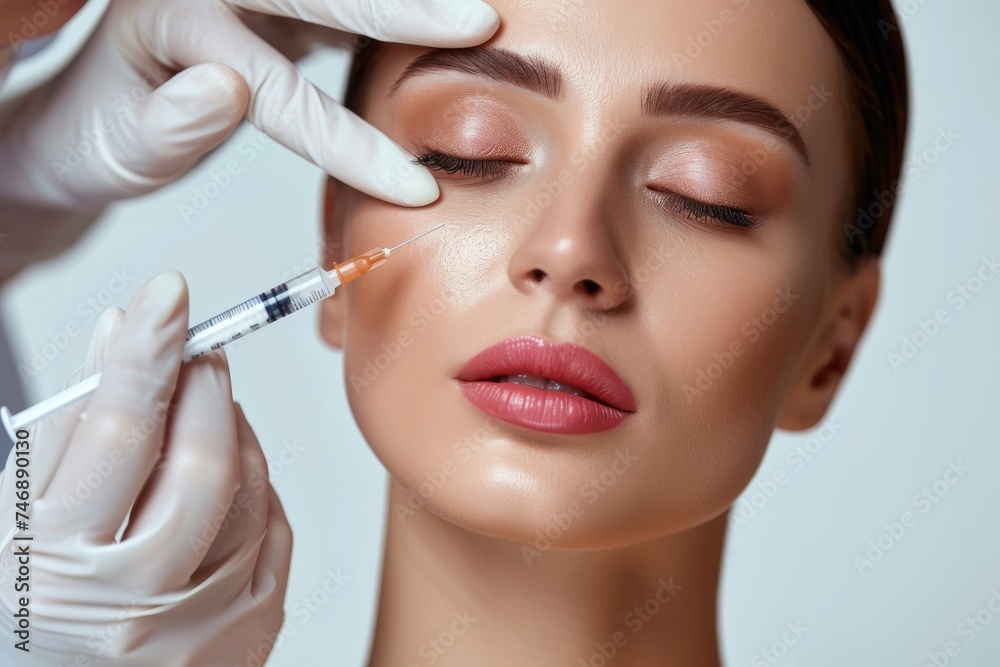 Facial skin improvement injections, cosmetology beauty treatment Facial skin improvement injections, cosmetology beauty treatment