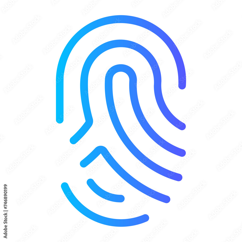 fingerprint Gradient icon fingerprint Gradient icon