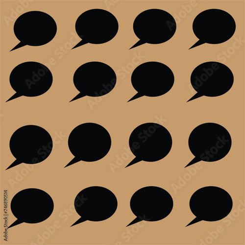 A set of comic speech bubbles and elements