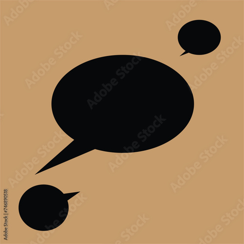 A set of comic speech bubbles and elements