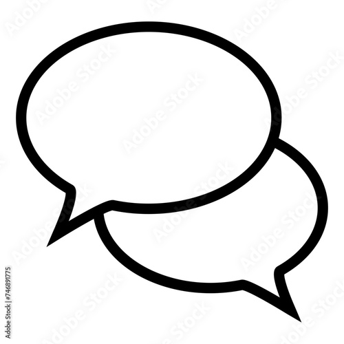 chat message icon, Social media message.