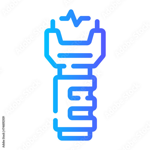 electroshock Line Gradient Icon