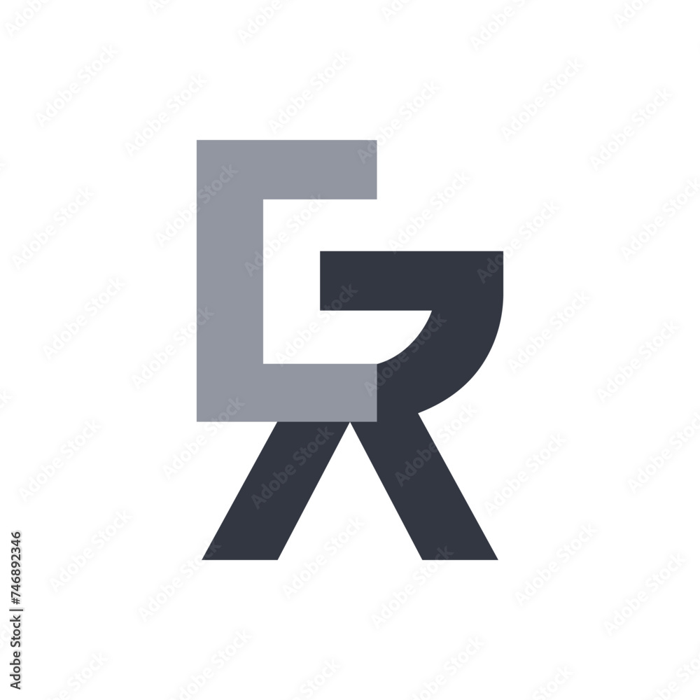C G R initials logo. Unique, modern, simple. C G R initials logo. Unique, modern, simple.
