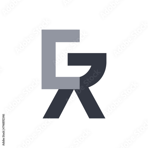 C G R initials logo. Unique, modern, simple.