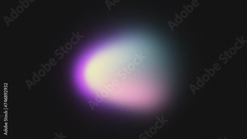 abstract on black background with a colorful, grainy gradient noise texture effect