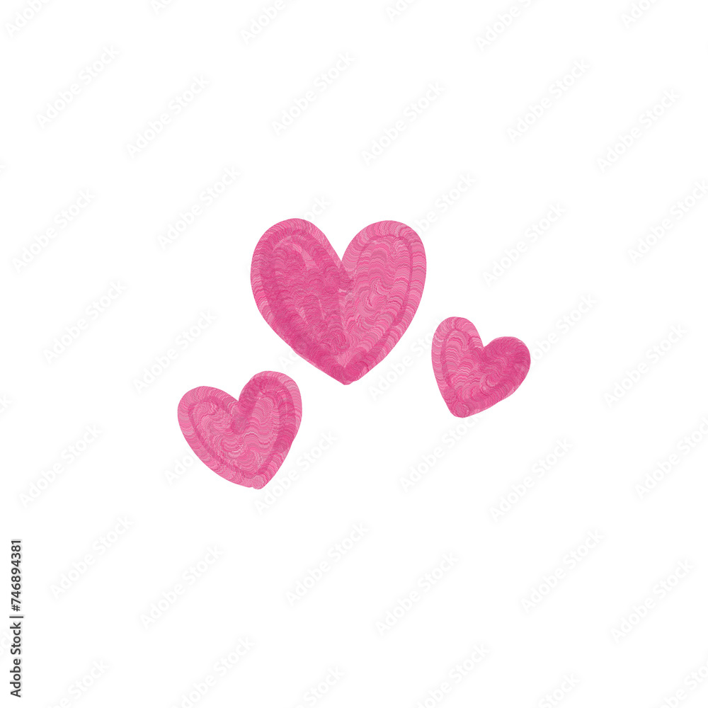 Hand-drawn Cute Hearth Minimalist Line Hand-drawn Cute Hearth Minimalist Line